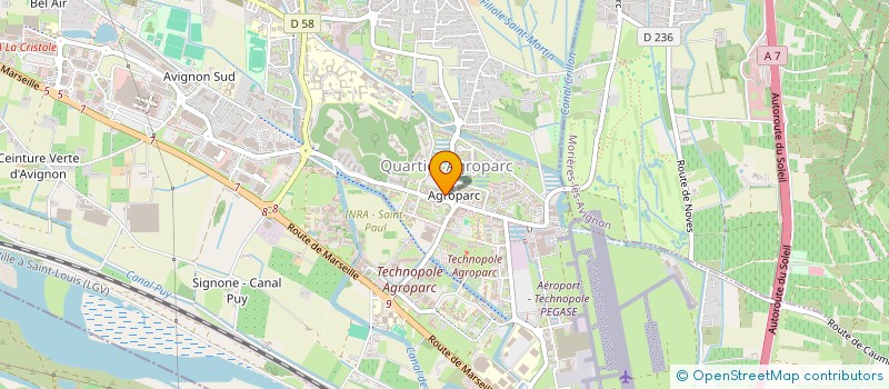 localisation de l'entreprise MONSIEUR HUGO DOSSIN  AVIGNON