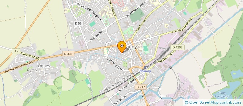 localisation de l'entreprise MONSIEUR HUGO DOUILLET  CHAUNY