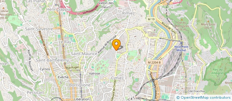 localisation de l'entreprise MONSIEUR HUGO DOURTHE  NICE