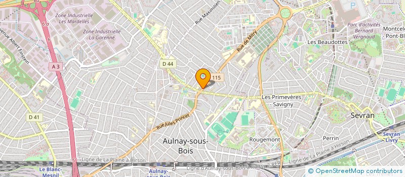 localisation de l'entreprise MONSIEUR HUGO DROGUET  AULNAY-SOUS-BOIS