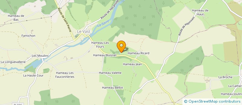 localisation de l'entreprise MONSIEUR HUGO DUBEGNY  LE VAST