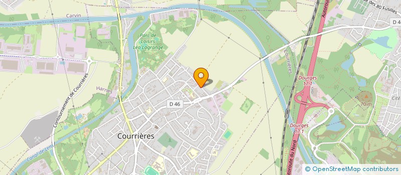 localisation de l'entreprise MONSIEUR HUGO DUBOIS  COURRIERES