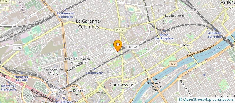 localisation de l'entreprise MONSIEUR HUGO DUCHESNE DE LAMOTTE à COURBEVOIE