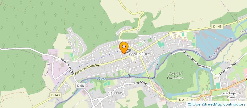 localisation de l'entreprise MONSIEUR HUGO DUFOUR  EZY-SUR-EURE