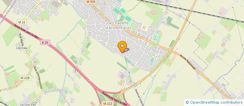 localisation de l'entreprise MONSIEUR HUGO DUGARDIN  LA CHAPELLE-D'ARMENTIERES