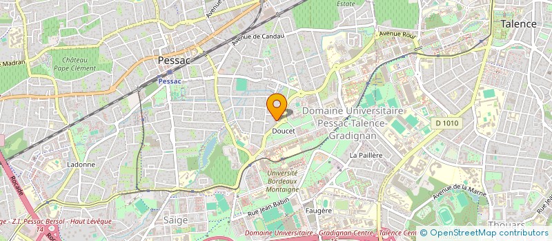 localisation de l'entreprise MONSIEUR HUGO DUMAS à PESSAC