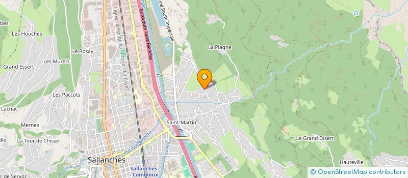 localisation de l'entreprise MONSIEUR HUGO DUMEZ  SALLANCHES