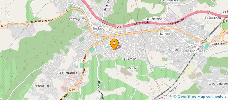 localisation de l'entreprise MONSIEUR HUGO DUPONT à LE LUC