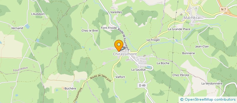 localisation de l'entreprise MONSIEUR HUGO DUPONT  CHIRASSIMONT