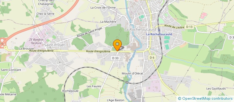 localisation de l'entreprise MONSIEUR HUGO DUPUY à LA ROCHEFOUCAULD-EN-ANGOUMOIS