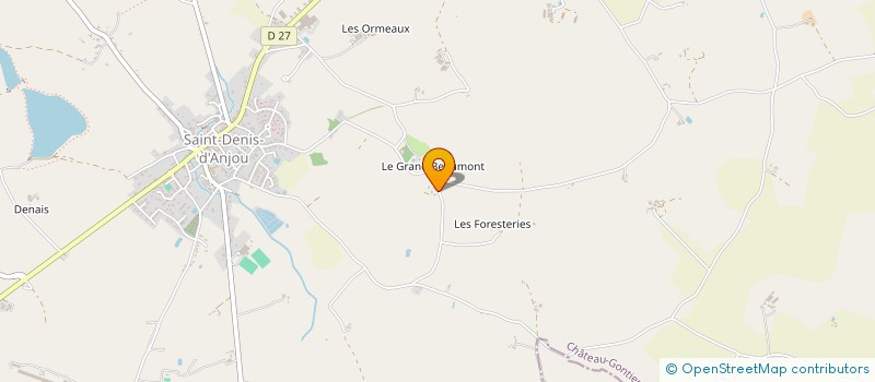 localisation de l'entreprise MONSIEUR HUGO DURET  SAINT-DENIS-D'ANJOU