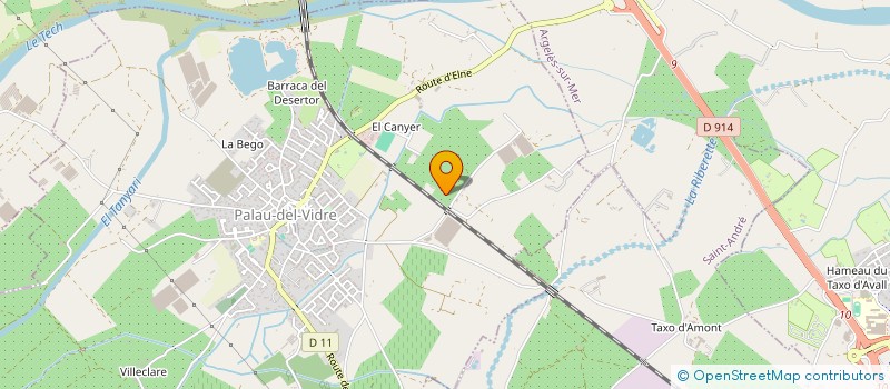 localisation de l'entreprise MONSIEUR HUGO DZIKOWSKI  PALAU DEL VIDRE