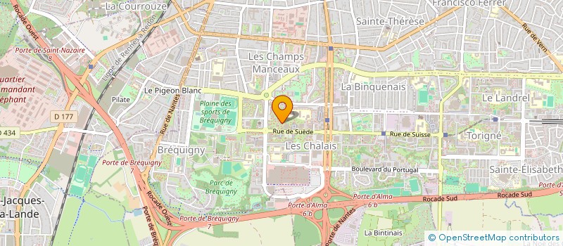 localisation de l'entreprise MONSIEUR HUGO EDARD  RENNES