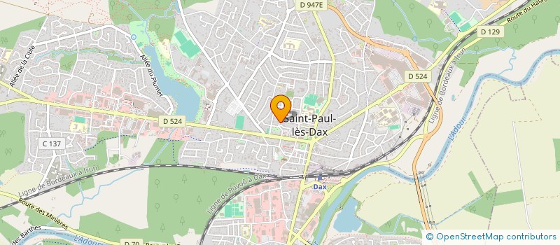 localisation de l'entreprise MONSIEUR HUGO ELISSECHE  SAINT-PAUL-LES-DAX