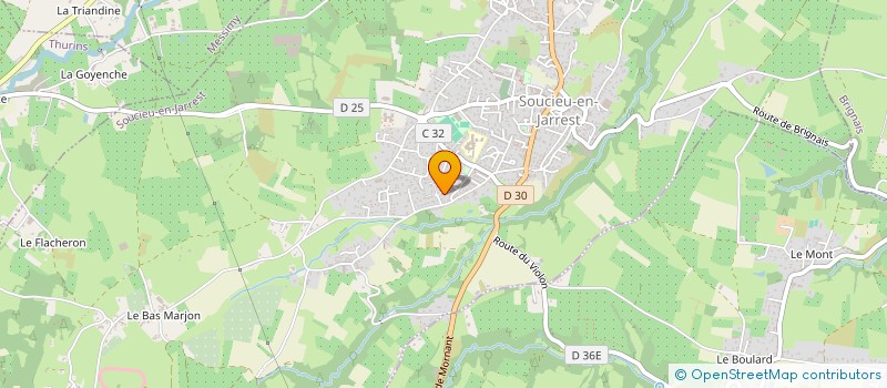 localisation de l'entreprise MONSIEUR HUGO EMONET  SOUCIEU-EN-JARREST