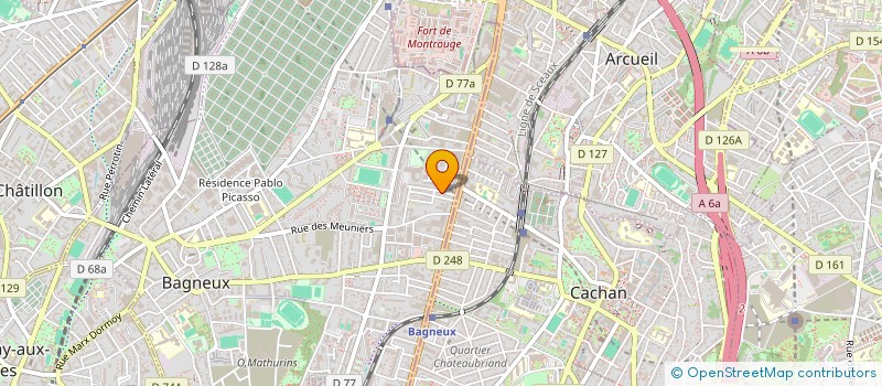 localisation de l'entreprise MONSIEUR HUGO ENHART à BAGNEUX