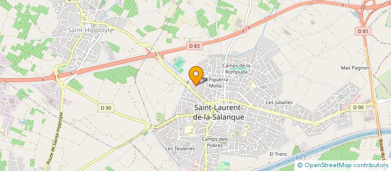 localisation de l'entreprise MONSIEUR HUGO ESCANDE  SAINT-LAURENT-DE-LA-SALANQUE