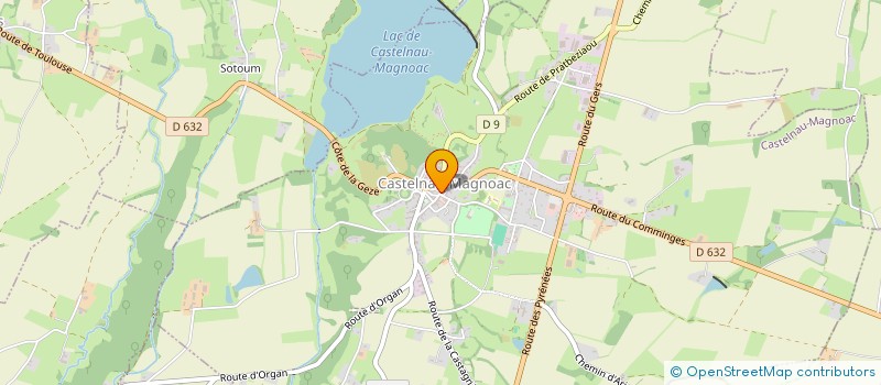 localisation de l'entreprise MONSIEUR HUGO EVANS  CASTELNAU-MAGNOAC