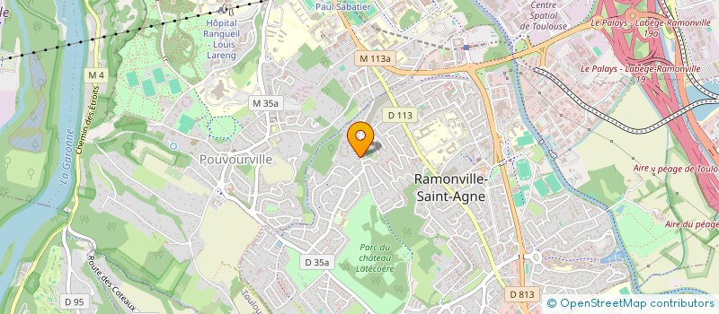 localisation de l'entreprise MONSIEUR HUGO EYCHENNE  RAMONVILLE-SAINT-AGNE