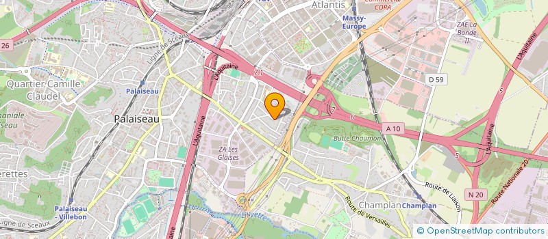 localisation de l'entreprise MONSIEUR HUGO FARIA DE CASTRO  PALAISEAU