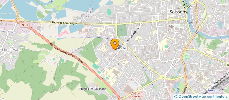 localisation de l'entreprise MONSIEUR HUGO FAUSTINO DA ENCARNACAO à SOISSONS