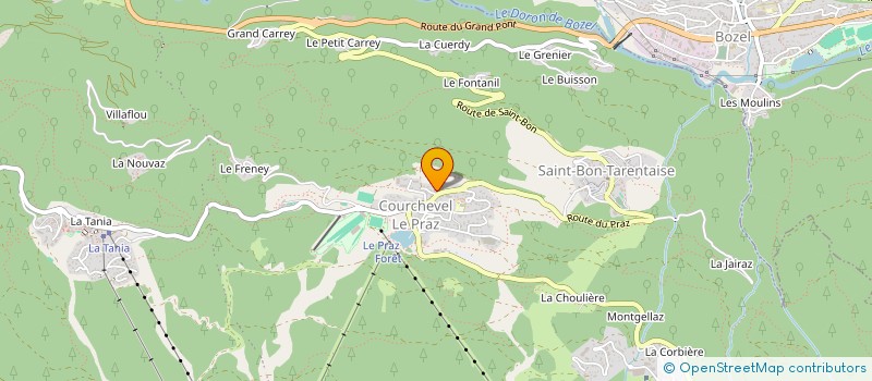 localisation de l'entreprise MONSIEUR HUGO FENWICK à COURCHEVEL