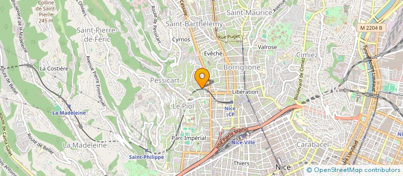 localisation de l'entreprise MONSIEUR HUGO FERNANDEZ  NICE