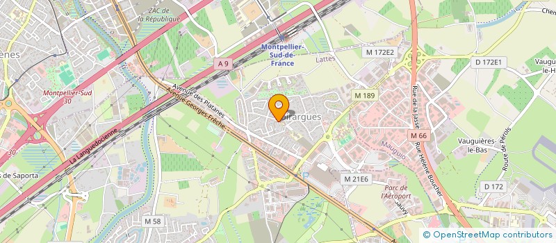 localisation de l'entreprise MONSIEUR HUGO FERON à LATTES