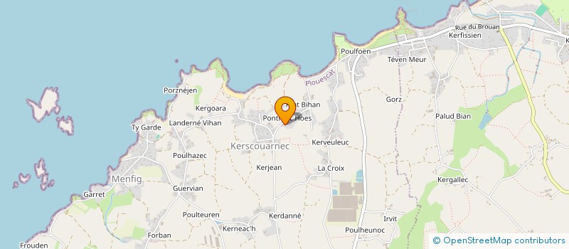 localisation de l'entreprise MONSIEUR HUGO FERRARI  PLOUESCAT