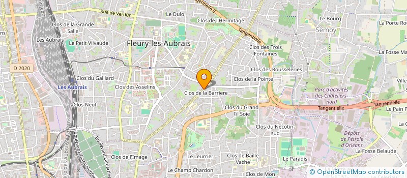 localisation de l'entreprise MONSIEUR HUGO FERREIRA DA SILVA à FLEURY-LES-AUBRAIS
