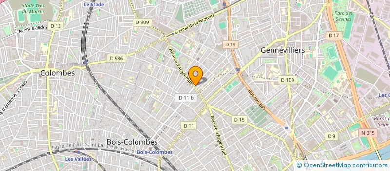 localisation de l'entreprise MONSIEUR HUGO FIGUEREDO ROJAS  ASNIERES-SUR-SEINE