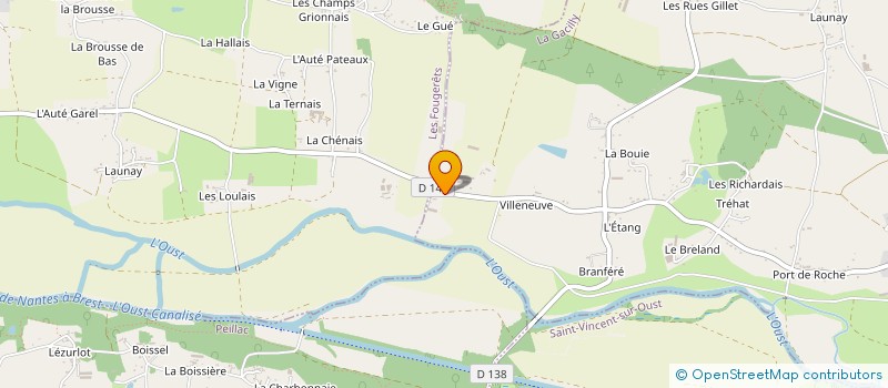 localisation de l'entreprise MONSIEUR HUGO FILATRE  LA GACILLY