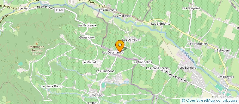 localisation de l'entreprise MONSIEUR HUGO FOIZEL à LA CHAPELLE-DE-GUINCHAY