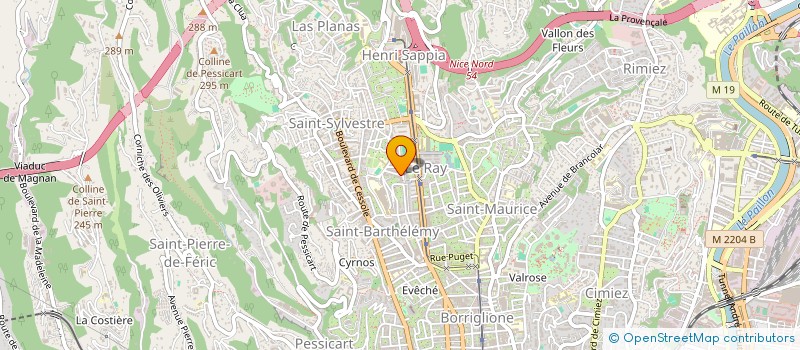 localisation de l'entreprise MONSIEUR HUGO FORQUIGNON  NICE