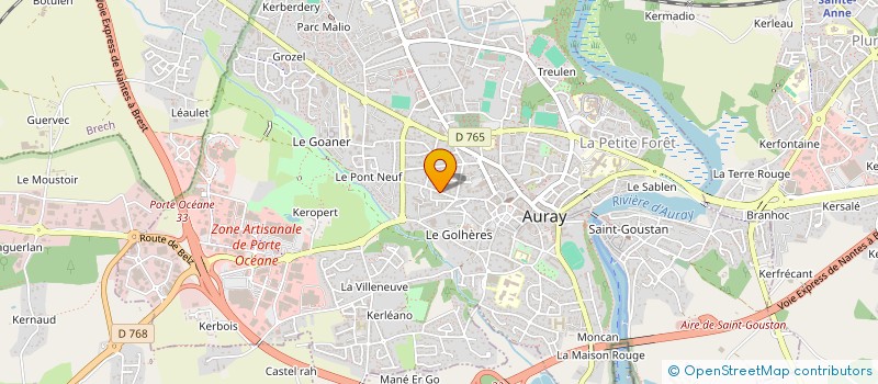 localisation de l'entreprise MONSIEUR HUGO FOUGERE à AURAY
