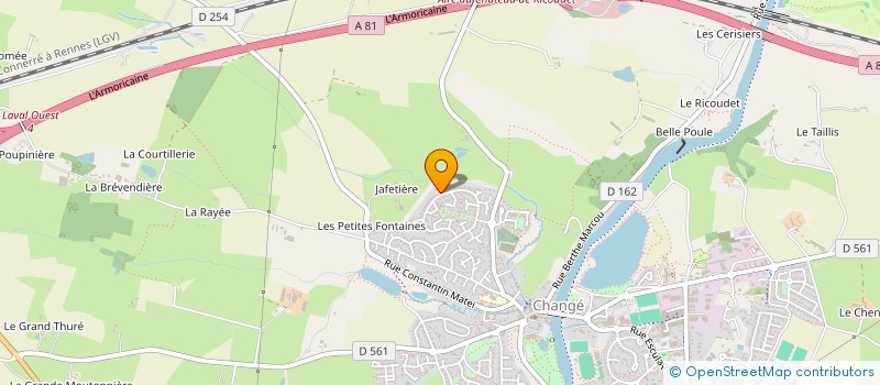 localisation de l'entreprise MONSIEUR HUGO FOUILLET  CHANGE