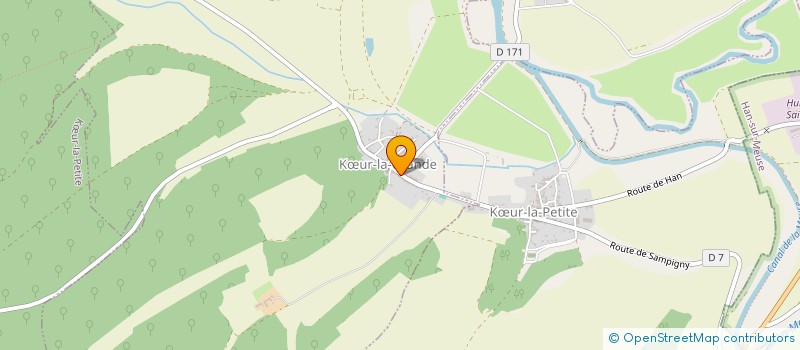 localisation de l'entreprise MONSIEUR HUGO FOURNIER  KUR-LA-GRANDE