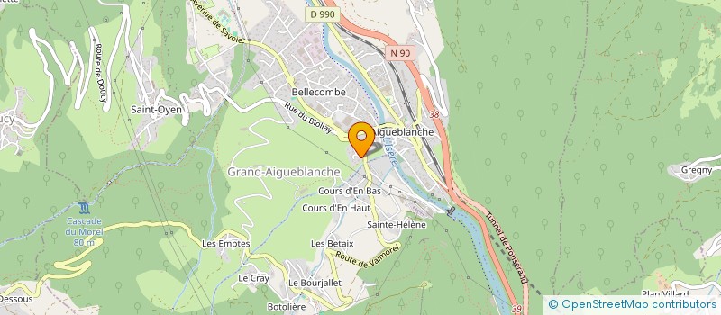 localisation de l'entreprise MONSIEUR HUGO FRANQUE  GRAND-AIGUEBLANCHE