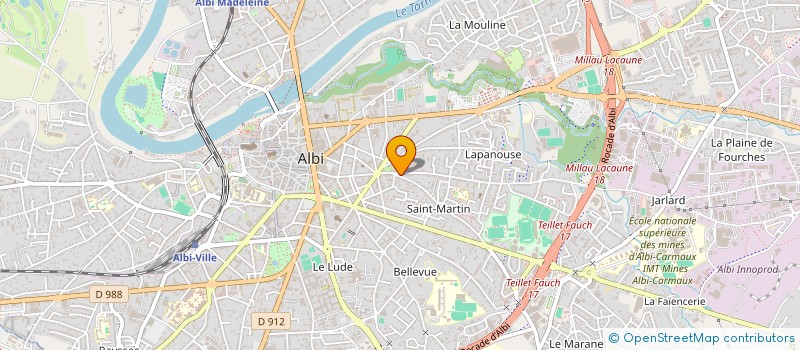 localisation de l'entreprise MONSIEUR HUGO FRANZETTI à ALBI