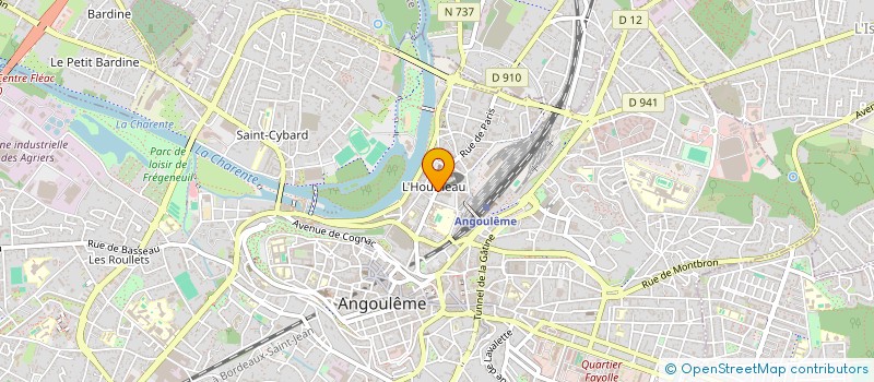 localisation de l'entreprise MONSIEUR HUGO FRENE à ANGOULEME