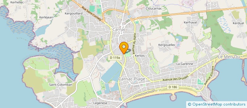 localisation de l'entreprise MONSIEUR HUGO GABILLET à CARNAC