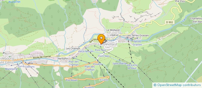 localisation de l'entreprise MONSIEUR HUGO GAGNIERE  VAL-CENIS