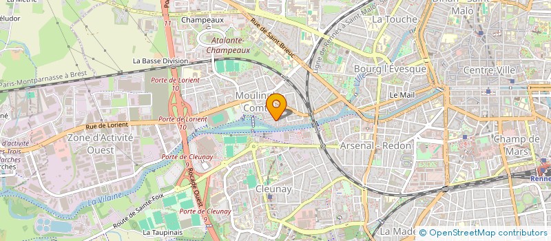 localisation de l'entreprise MONSIEUR HUGO GALLEE à RENNES