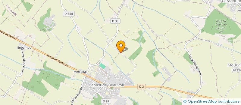 localisation de l'entreprise MONSIEUR HUGO GALY  LABASTIDE-BEAUVOIR