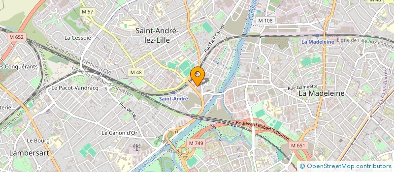 localisation de l'entreprise MONSIEUR HUGO GARCIA RODRIGUEZ  SAINT-ANDRE-LEZ-LILLE