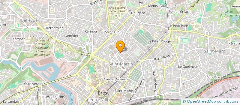 localisation de l'entreprise MONSIEUR HUGO GAYRARD à BREST