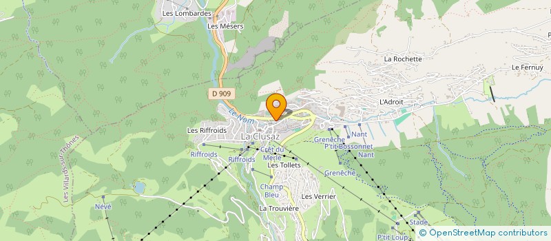 localisation de l'entreprise MONSIEUR HUGO GENAND RIONDET à LA CLUSAZ
