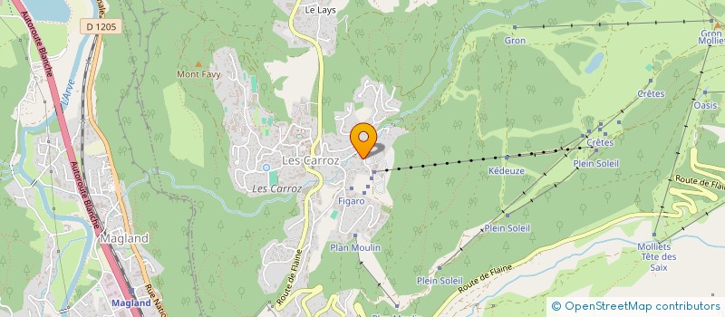 localisation de l'entreprise MONSIEUR HUGO GEORGET  ARACHES-LA-FRASSE