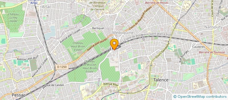 localisation de l'entreprise MONSIEUR HUGO GERALD  TALENCE