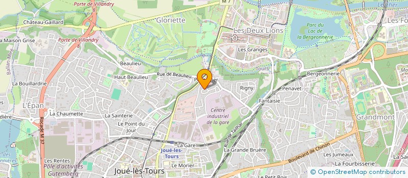 localisation de l'entreprise MONSIEUR HUGO GERALDO  JOUE-LES-TOURS